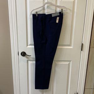 Talbots High Waisted Straight Pants. Blue